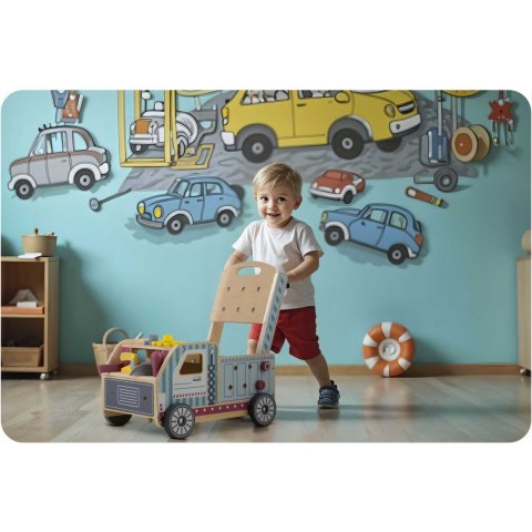 Drewniany chodzik pchacz z narzędziami RK-874 Ricokids Ricokids