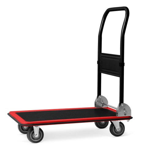 Wózek transportowy platformowy HM-506 czarno-czerwony Humberg