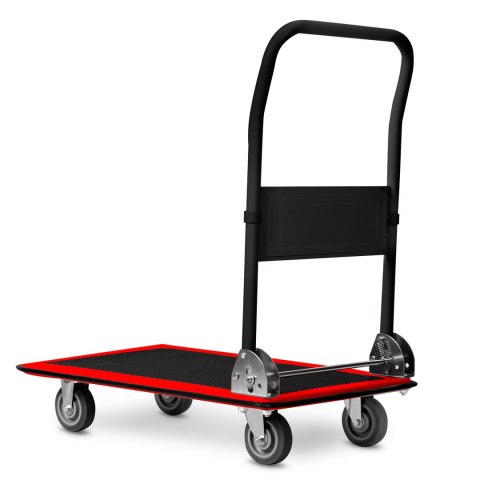 Wózek transportowy platformowy HM-506 czarno-czerwony Humberg