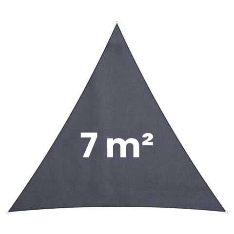 Żagiel przeciwsłoneczny trójkątny 7m2 Plonos PL-886 szary Plonos