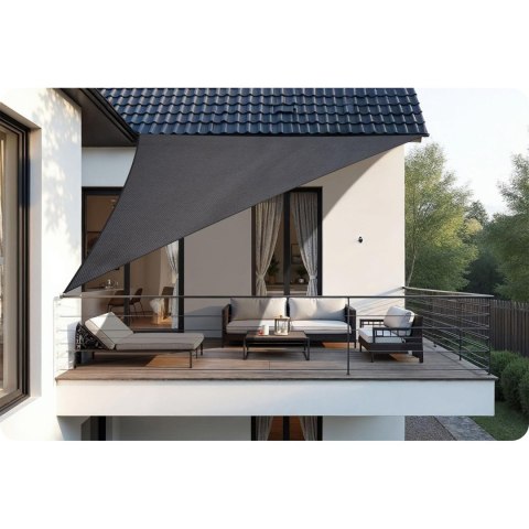 Żagiel przeciwsłoneczny trójkątny 7m2 Plonos PL-886 szary Plonos