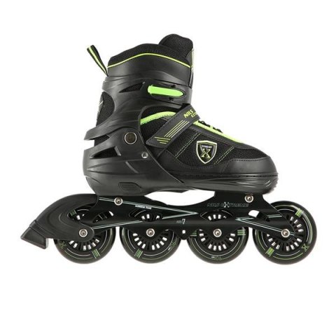 NA19088 CZARNO-ZIELONY ROZM. S (31-34) ŁYŻWOROLKI NILS EXTREME NILS EXTREME