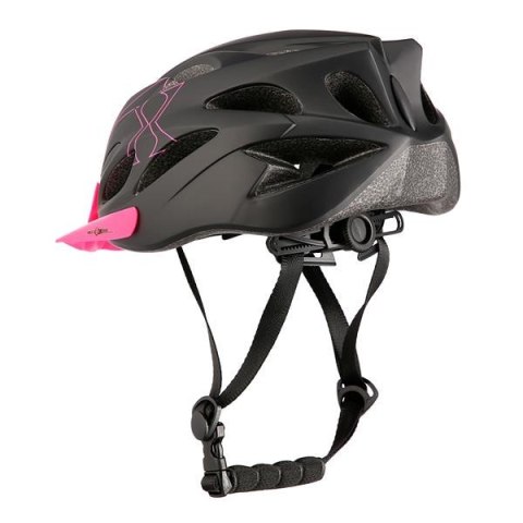 MTW291 CZARNO-różowy ROZM. S (50-59CM) KASK NILS EXTREME NILS EXTREME