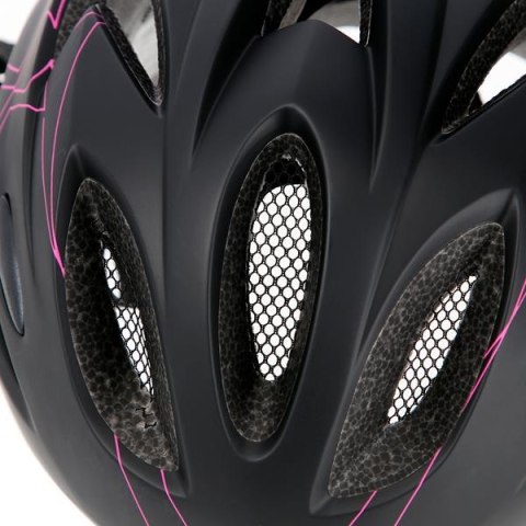 MTW291 CZARNO-różowy ROZM. S (50-59CM) KASK NILS EXTREME NILS EXTREME