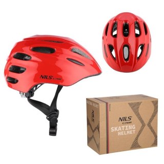 MTW01 LED KASK CZERWONY ROZM. S (44-50 cm) NILS EXTREME NILS EXTREME
