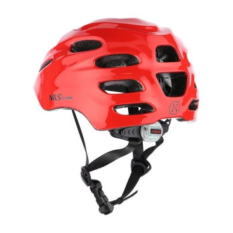 MTW01 LED KASK CZERWONY ROZM. S (44-50 cm) NILS EXTREME NILS EXTREME