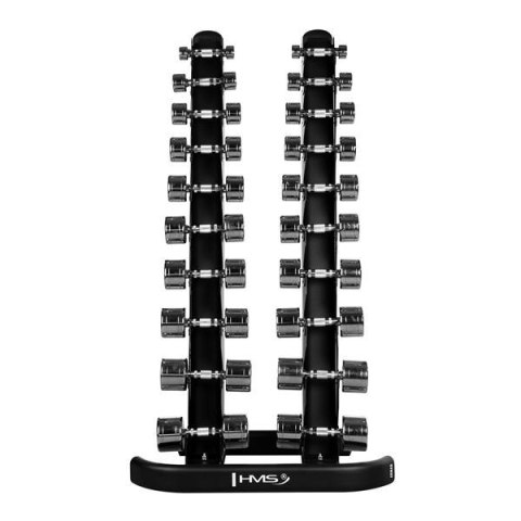 ZESTAW HANTLI POLIURETANOWYCH HPT 2 x 1 - 10 KG (110 KG) + STOJAK STR37 HMS HMS