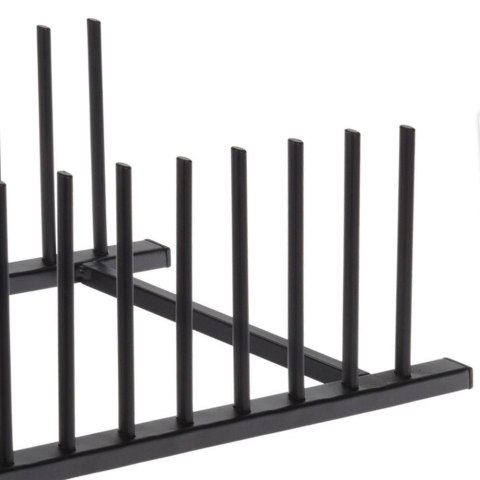 Organizer stojak na talerze pokrywki metalowy czarny loft 34,5x12,5 cm Organizer stojak na talerze pokrywki metalowy czarny loft 34,5x12,5 cm