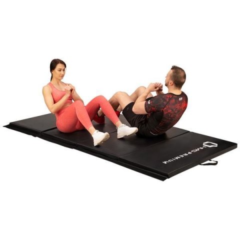 MGS01 MATERAC GIMNASTYCZNY SKŁADANY 2400x1200 MM BLACK HMS PREMIUM HMS PREMIUM