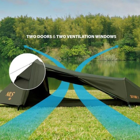 NC2501 NAMIOT ULTRA LIGHT SKYAIR 1 ZIELONY NILS CAMP NILS CAMP