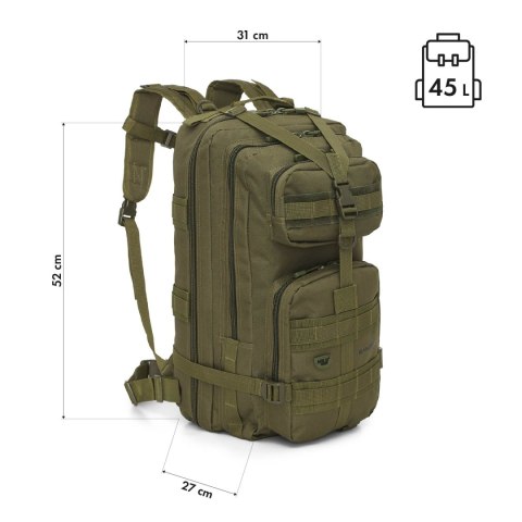 NC3902 PLECAK TAKTYCZNY RANGER ZIELONY 45L NILS CAMP NILS CAMP