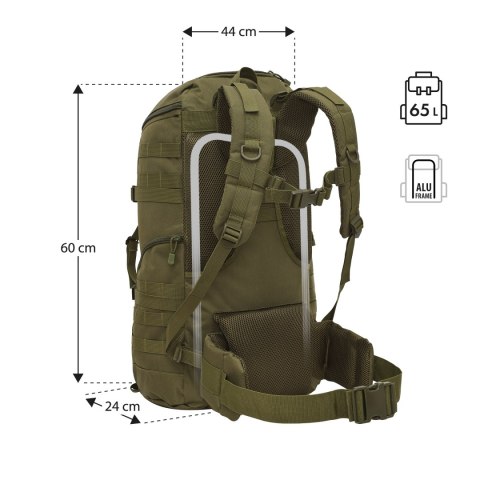 NC3903 PLECAK TAKTYCZNY MAVERICK ZIELONY 65L NILS CAMP NILS CAMP