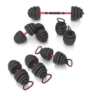 SGN140 (2 CZĘŚCI) PRO SET 6W1 ZESTAW CIĘŻARÓW 40KG HMS HMS