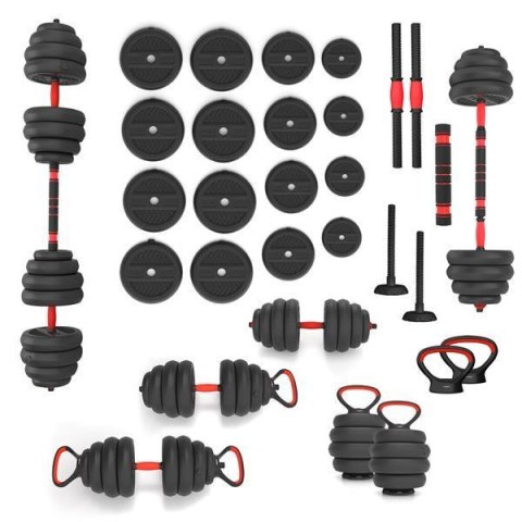 SGN140 (2 CZĘŚCI) PRO SET 6W1 ZESTAW CIĘŻARÓW 40KG HMS HMS