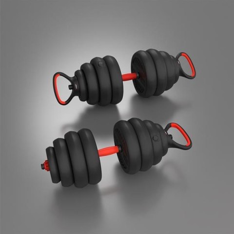 SGN140 (2 CZĘŚCI) PRO SET 6W1 ZESTAW CIĘŻARÓW 40KG HMS HMS