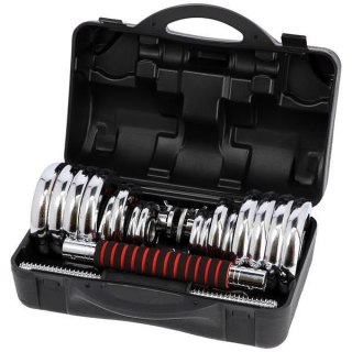 STC30 SZTANGIELKI-SZTANGA W WALIZCE CHROM 2x15KG HMS HMS