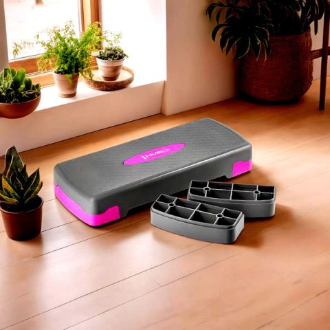 AS003 GRAY/PINK STEP DO AEROBIKU HMS HMS AS003 GRAY/PINK STEP DO AEROBIKU HMS HMS