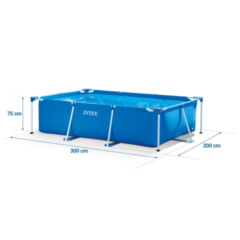Basen ogrodowy stelażowy 300 x 200 x 75 cm 15w1 INTEX 28272 + maszynka do baniek GRATIS Intex