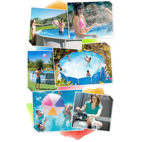 Basen ogrodowy stelażowy 300 x 200 x 75 cm 15w1 INTEX 28272 + maszynka do baniek GRATIS Intex
