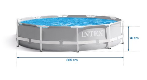 Basen ogrodowy stelażowy 305 x 76 cm 15w1 INTEX 26702 + maszynka do baniek GRATIS Intex