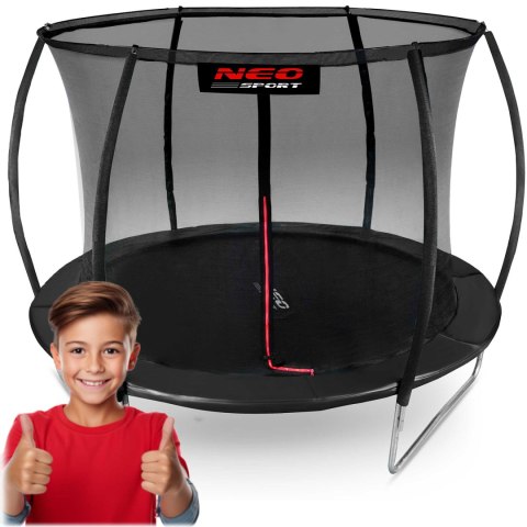 Trampolina ogrodowa profilowana 10ft/312cmz siatką wewnętrzną Neo-Sport Neo-Sport Trampolina ogrodowa profilowana 10ft/312cmz siatką wewnętrzną Neo-Sport Neo-Sport
