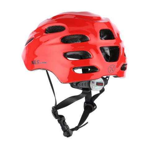 MTW01 LED KASK CZERWONY ROZM. XXS (48-54 cm) NILS EXTREME