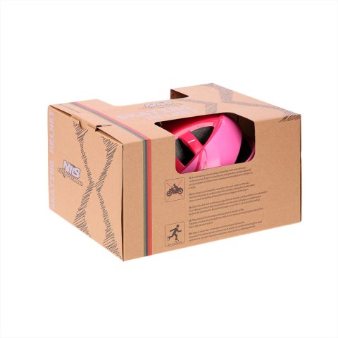 MTW08 RÓŻOWY ROZM. S (52-56CM) KASK DZIECIĘCY NILS EXTREME