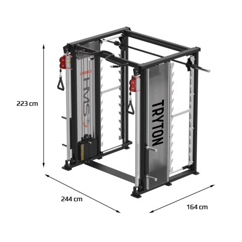 TRYTON SUWNICA SMITHA 3D Z PODWÓJNYM WYCIĄGIEM I STOSEM COMMERCIAL HMS