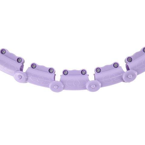 ZESTAW HULA HOP OHA02 VIOLET Z WYPUSTKAMI I OBCIĄŻNIKIEM ONE FITNESS + PAS BR160
