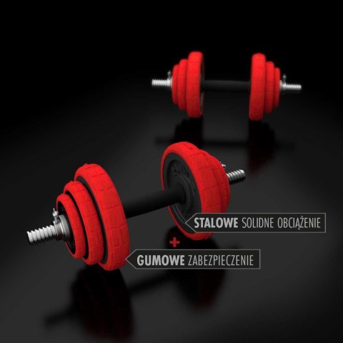 SGGX20 SZTANGIELKI REGULOWANE GUMOWANE 20KG HMS