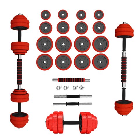 SGGX30 SZTANGIELKI REGULOWANE GUMOWANE 30KG HMS