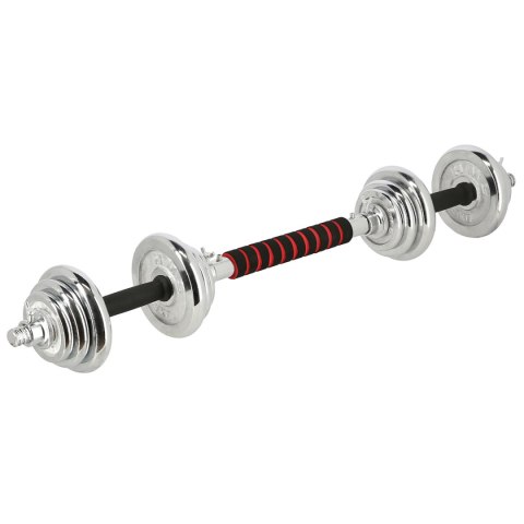 STC21 SZTANGIELKI REGULOWANE W WALIZCE CHROMOWANE 20KG HMS