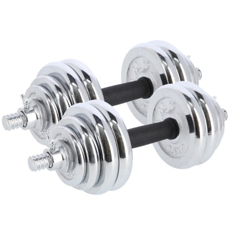STC30 SZTANGIELKI REGULOWANE W WALIZCE CHROMOWANE 30KG HMS