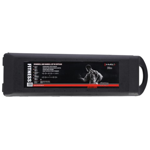 STC50 SZTANGIELKI REGULOWANE W WALIZCE CHROMOWANE 50KG HMS