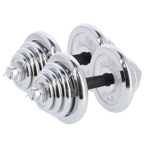 STC55 SZTANGIELKI REGULOWANE W WALIZCE CHROMOWANE 55KG HMS