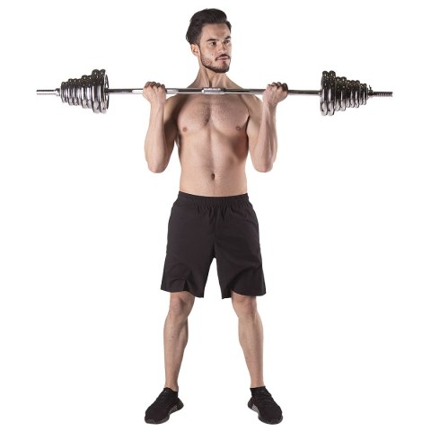 STC55 SZTANGIELKI REGULOWANE W WALIZCE CHROMOWANE 55KG HMS
