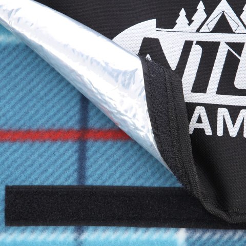 NC8002 NIEBIESKI KRATKA KOC PIKNIKOWY 250x200 PE ALU NILS CAMP