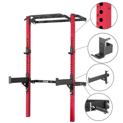 KLT22 WIELOFUNKCYJNA KLATKA TRENINGOWA SKŁADANA RED HMS