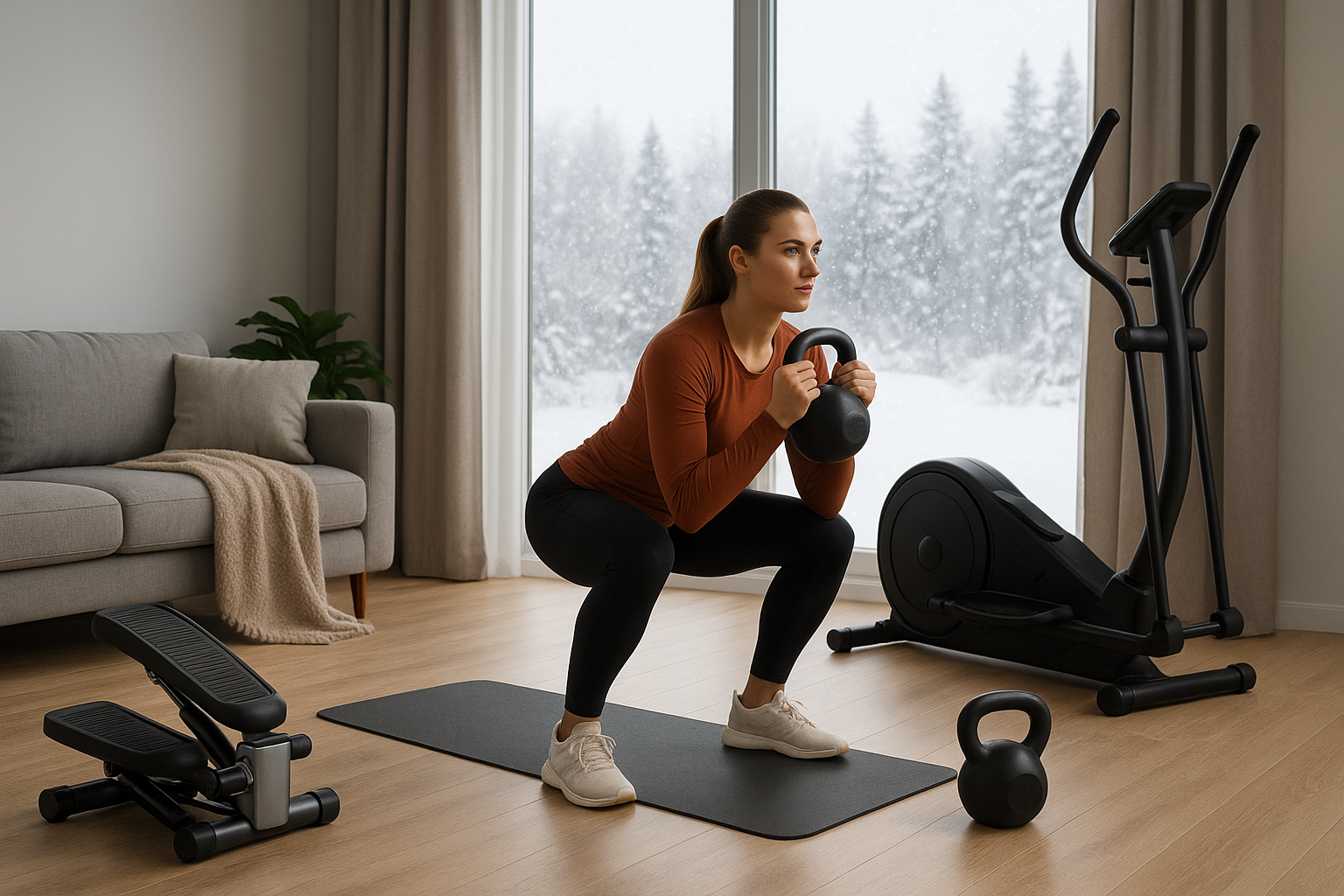 Jak schudnąć zimą w domu? Skuteczny plan + sprzęt, który naprawdę przyspiesza efekty