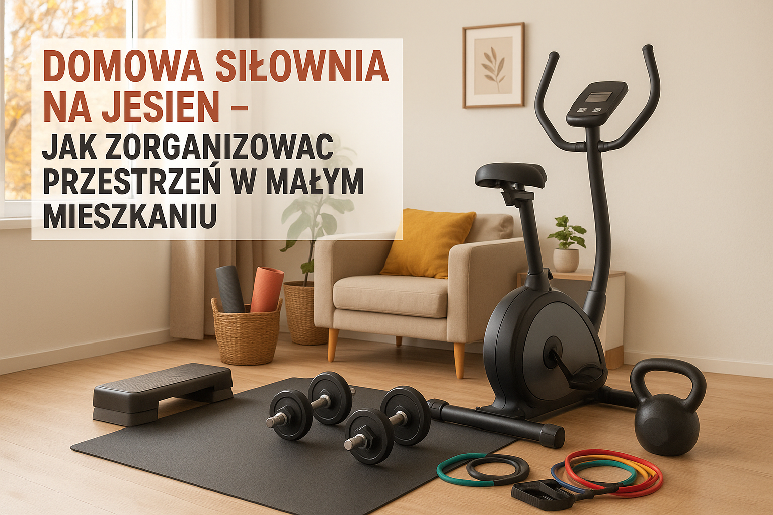 Domowa siłownia na jesień – jak zorganizować przestrzeń w małym mieszkaniu?